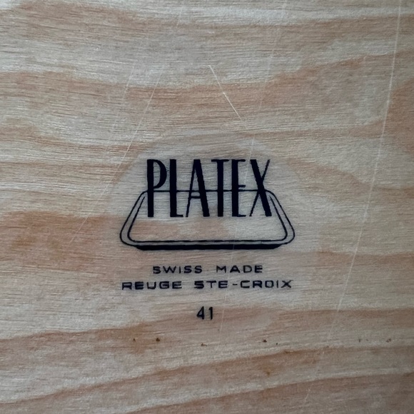 Vintage Wood Swiss Tray, Platex Brand, 16 x 12, Made in Switzerland, 1960s - Picture 2 of 2
